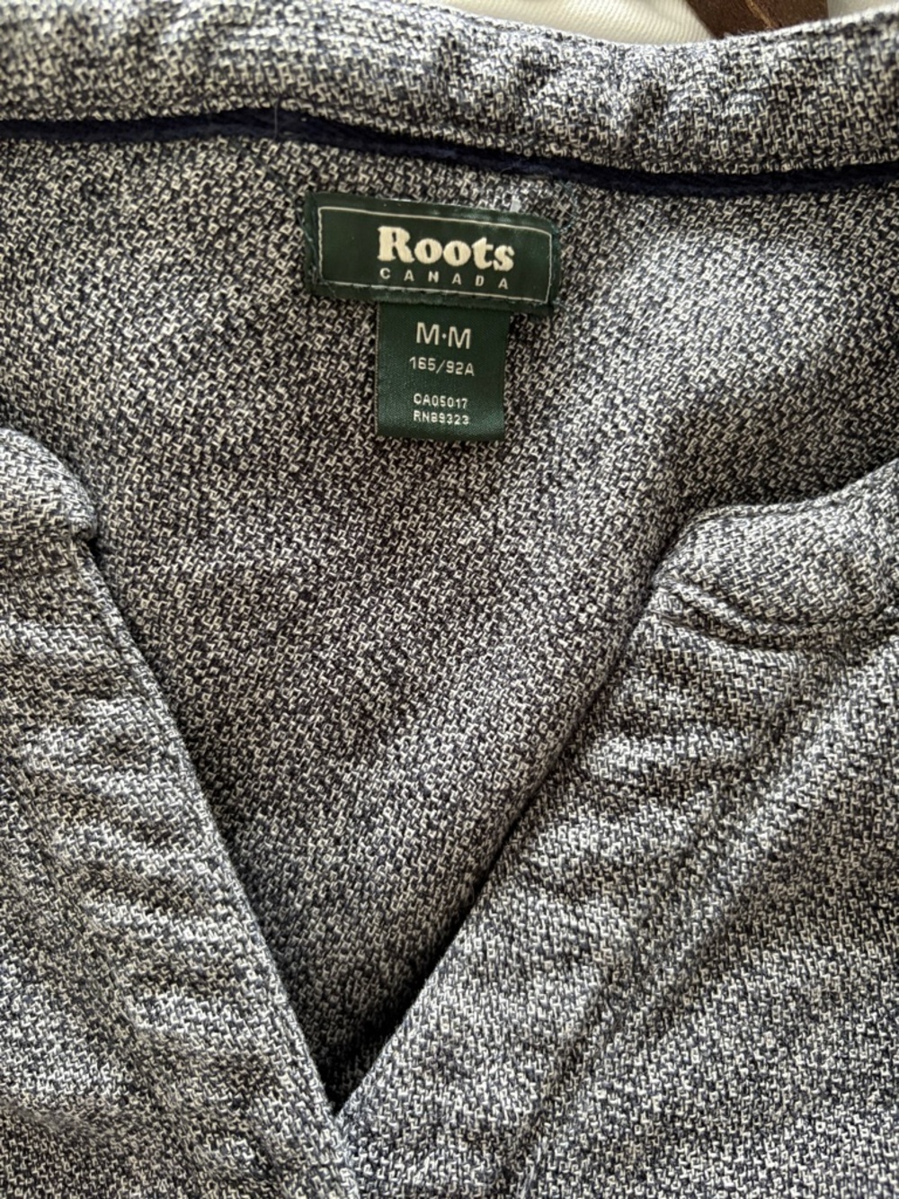 ROOTS Salt and Pepper 100% Cotton Midi Dress (M) - Picture 8 of 8